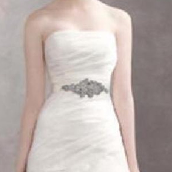 NWT Vera wang crystal bridal wedding sash belt - Picture 2 of 5